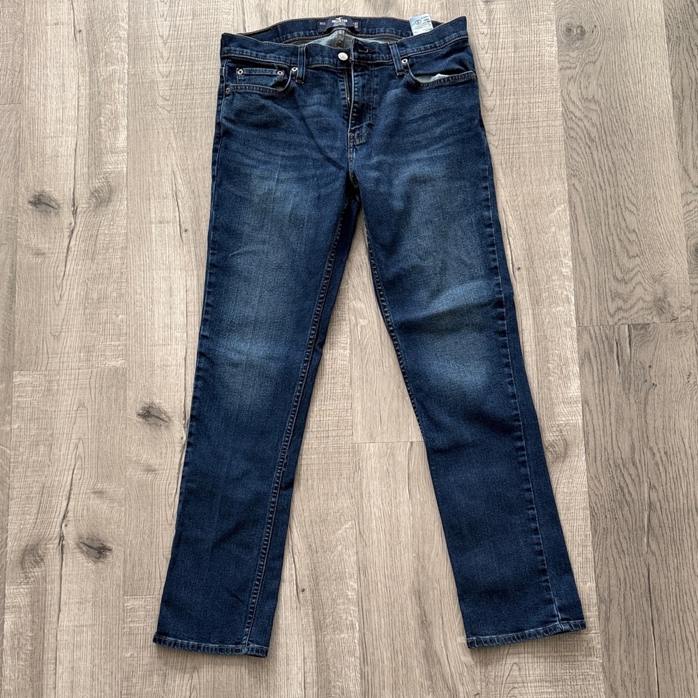 Hollister Blue Slim Straight Jeans